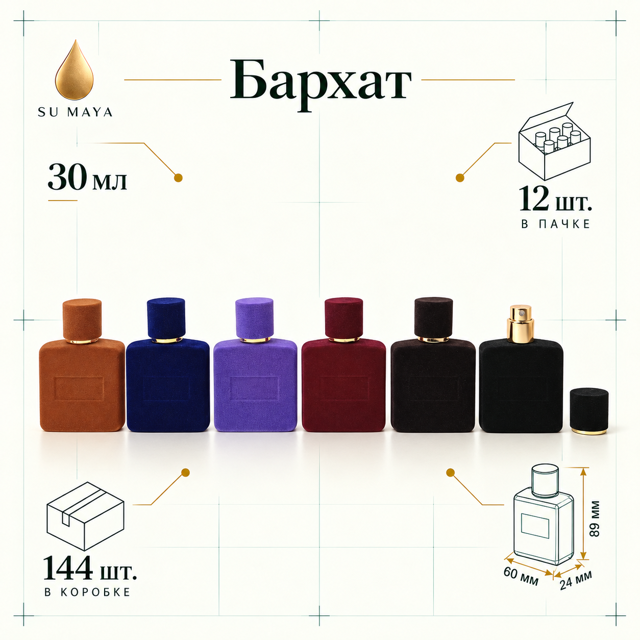 Техническая карточка флакона Бархат