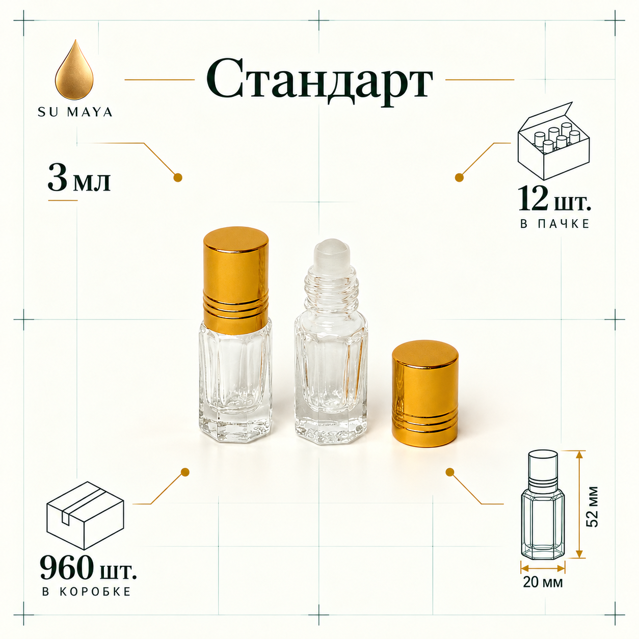 Техническая карточка флакона Стандарт