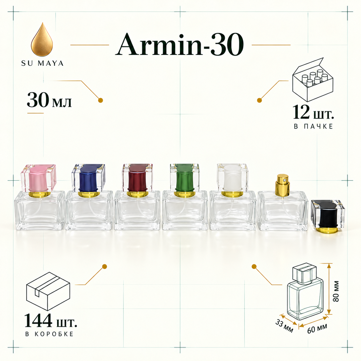 Техническая карточка флакона Armin-30