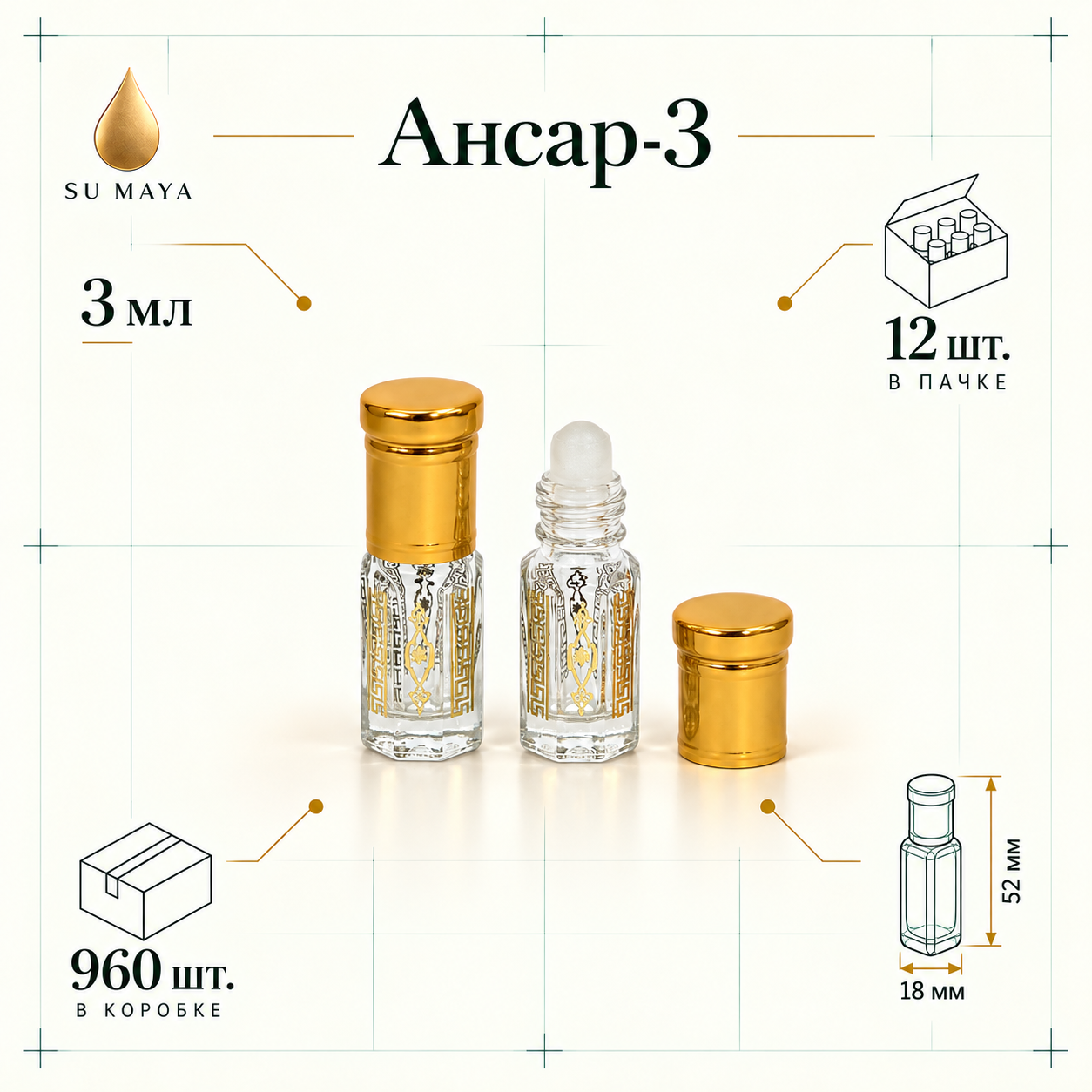 Техническая карточка флакона Ансар-3