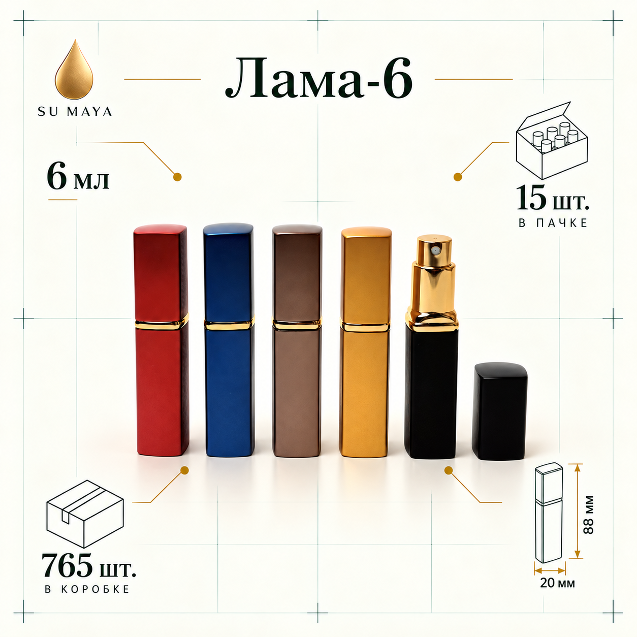 Техническая карточка флакона Лама-6
