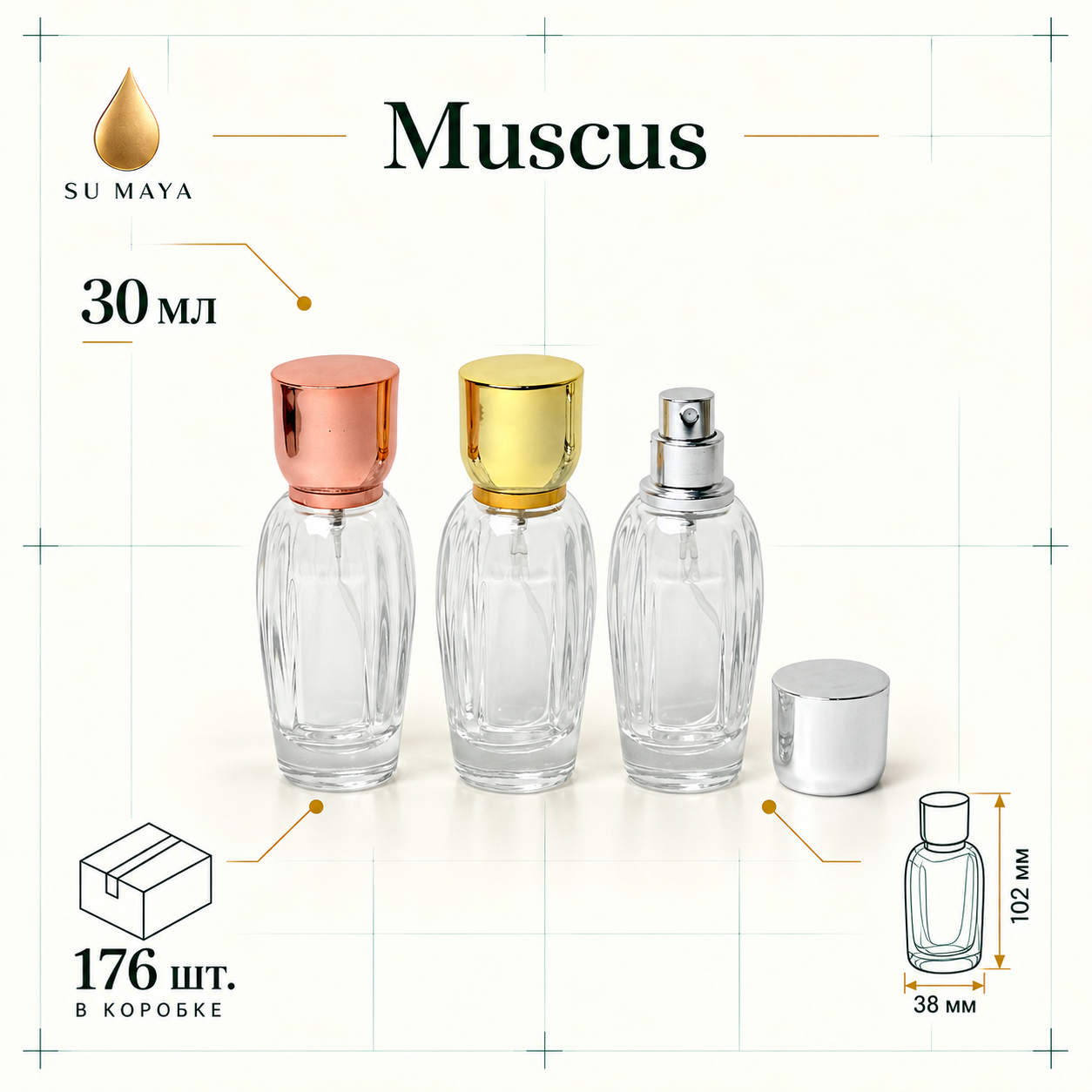 Техническая карточка флакона Muscus