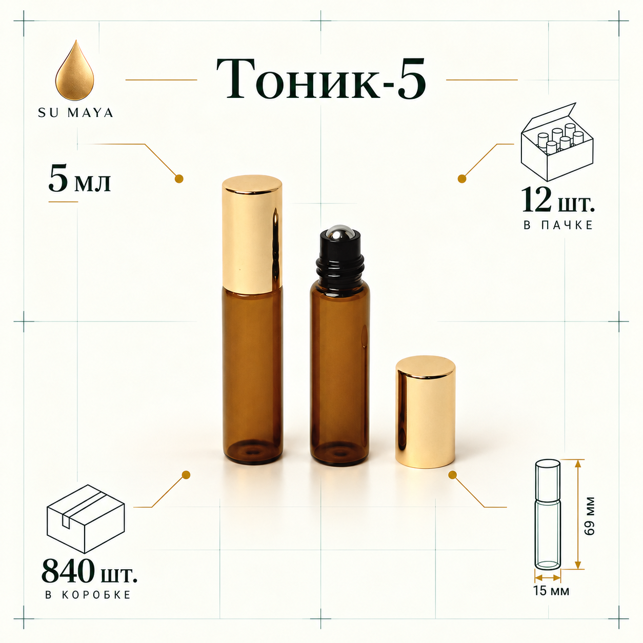 Техническая карточка флакона Тоник-5