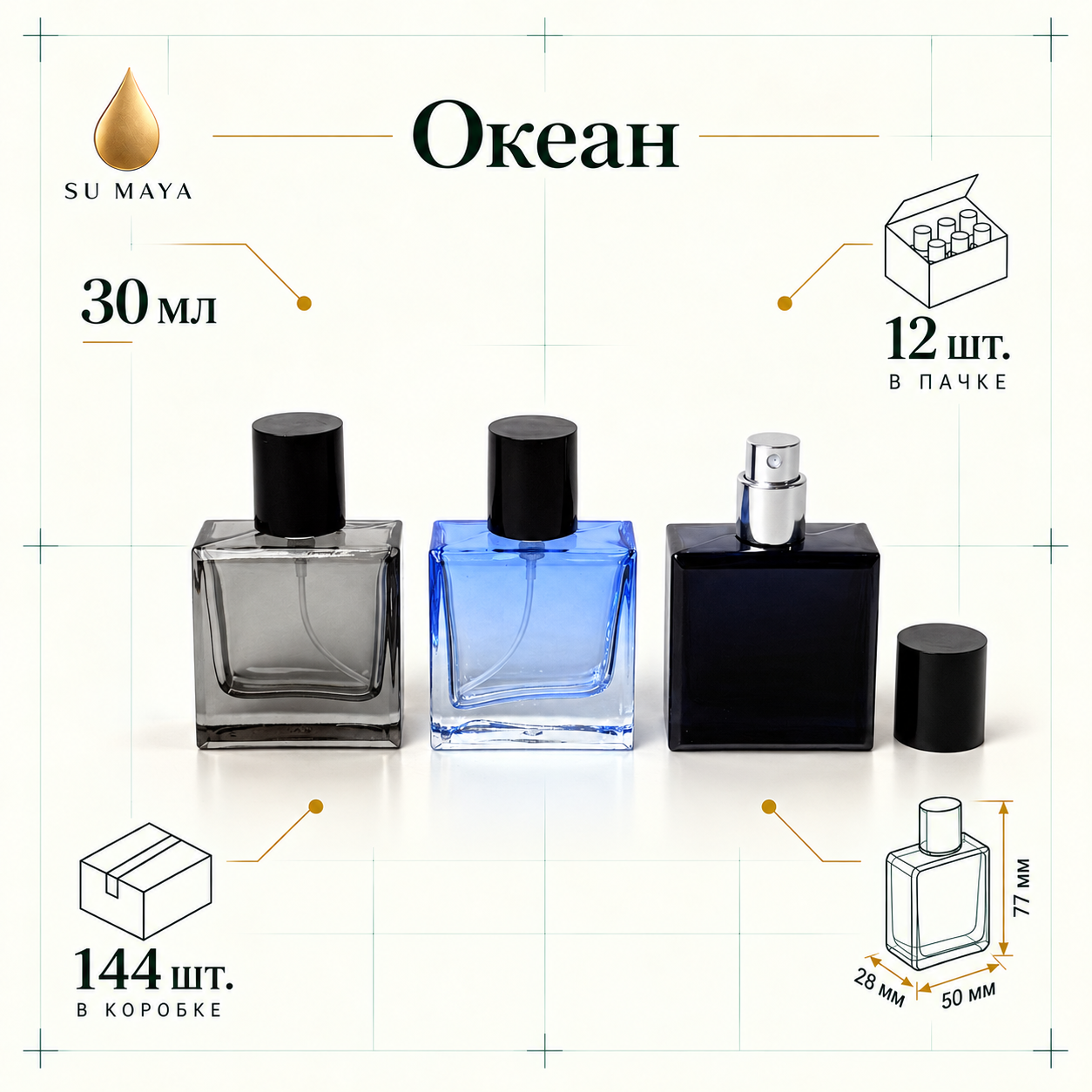 Техническая карточка флакона Океан