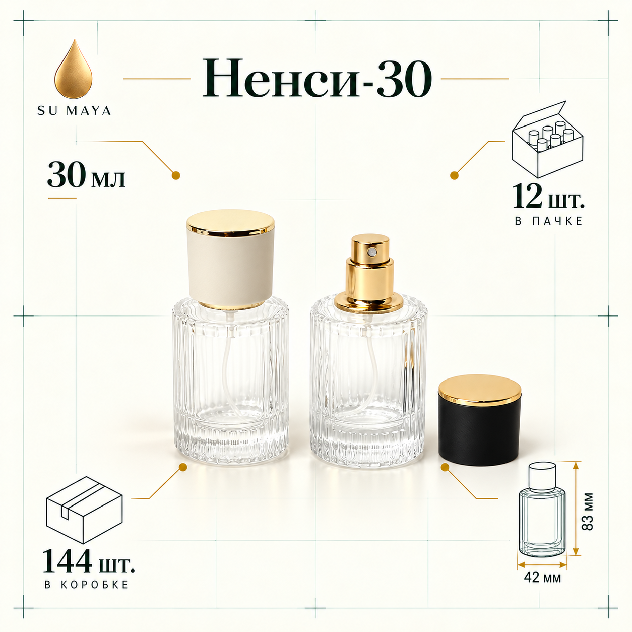 Техническая карточка флакона Ненси-30
