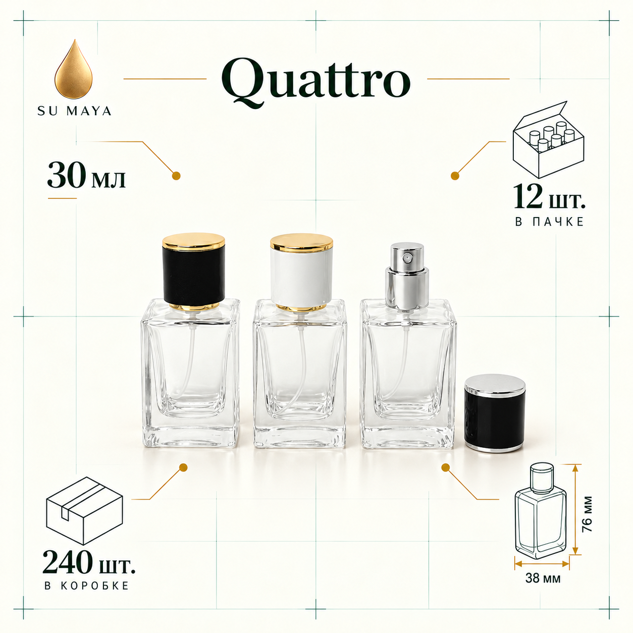 Техническая карточка флакона Quattro